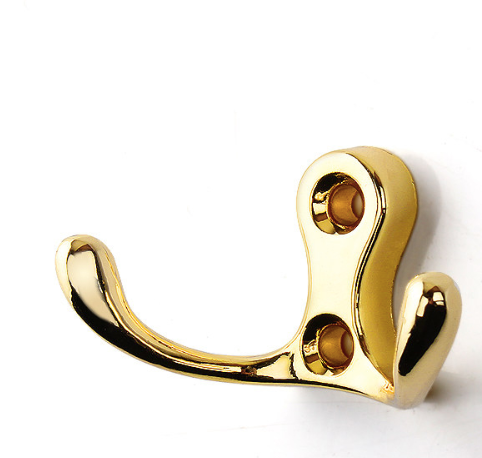 Metallkrok f&ouml;r kl&auml;der och handdukar, Guld/M&auml;ssing &ldquo;Harju&rdquo;