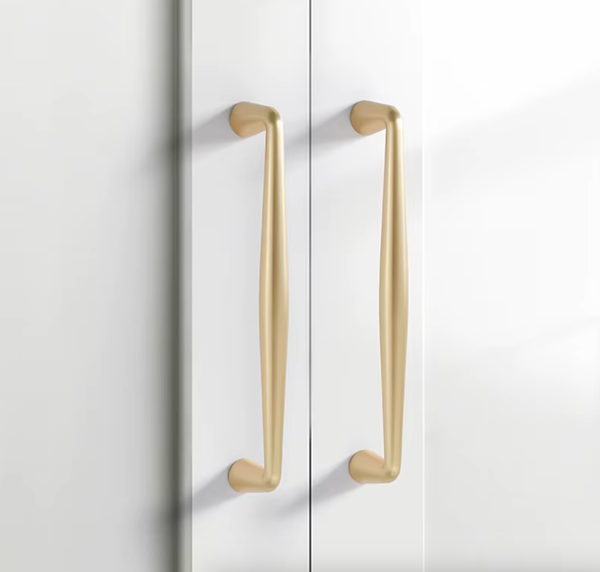 Handtag, Metall, Guld/M&auml;ssing, Satin &ldquo;Lindsay&rdquo; &ndash; Knopp & Handtag, 96...320 mm