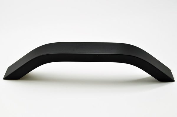 Handtag, metallisk aluminium, svart "Cento", 96mm, 128mm, 160mm och 192mm