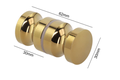 Suihkukaapin vedinpari Kulta/Messinki "Migliore" Alumiini, 30mm