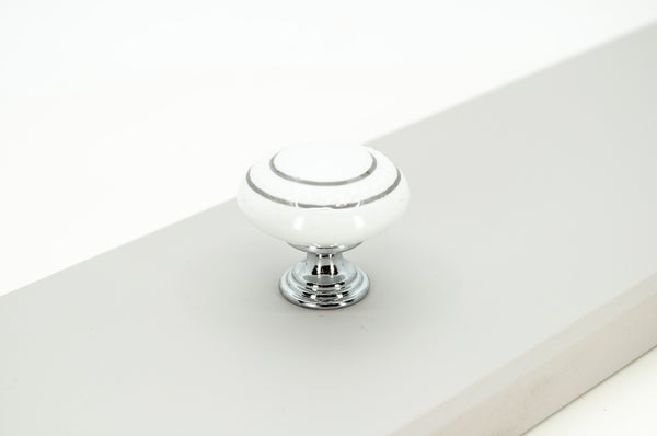 Knopp/Handtag, Keramisk &ldquo;Viktoria&rdquo; &ndash; 35 mm