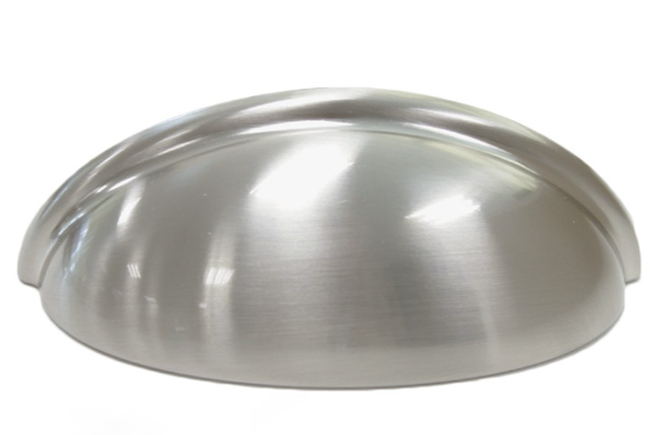 Handtag, Metall, Apotekarhandtag &ldquo;Aalborg&rdquo;, Satin &ndash; 76 mm