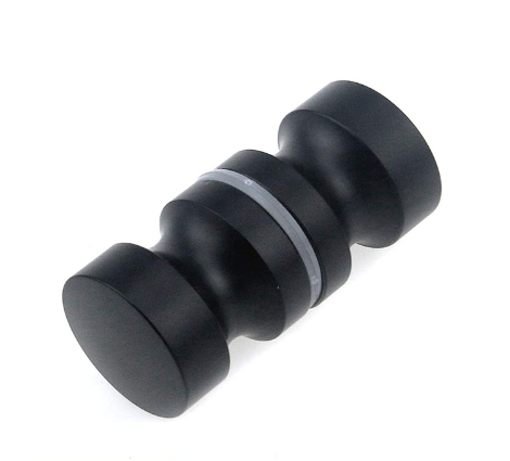 Duschkabinens handtagspar, &ldquo;Migliore&rdquo; Aluminium, Svart 30 mm