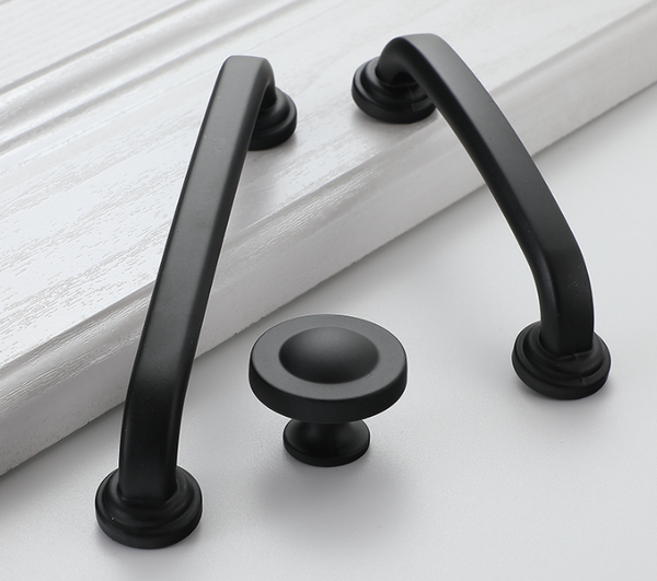 Handtag, Metallisk &ldquo;Barcelos Black&rdquo; knopp, 96 och 128 mm