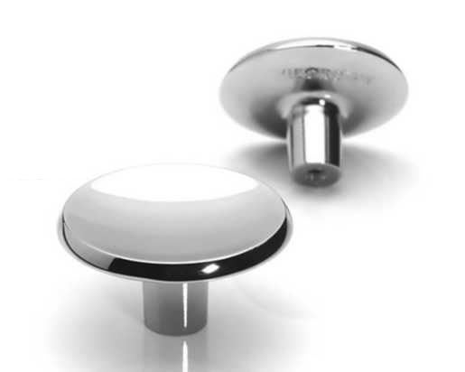 Handtag/Knopp, Metall Krom &ldquo;Hubble Chrome&rdquo; 40 mm