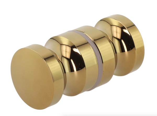 Duschkabinhandtagspar Guld/M&auml;ssing &ldquo;Migliore&rdquo;, Aluminium, 30 mm