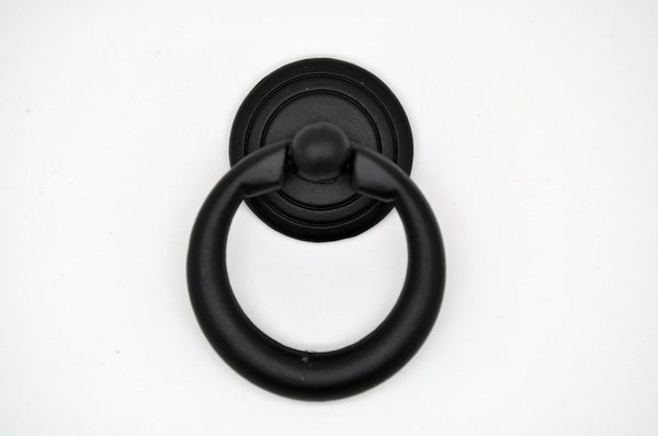 Handtag, Knopp, Metall, Rund &ldquo;Barrancas&rdquo; &ndash; Svart, 34 mm