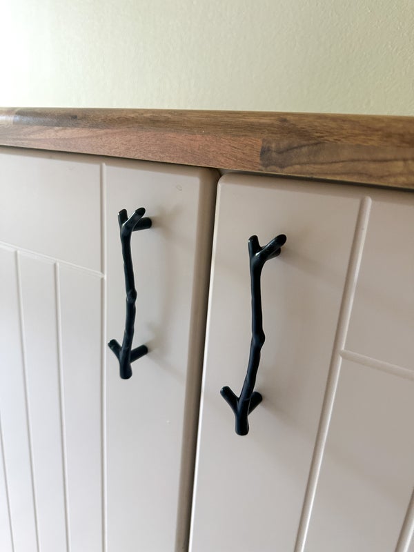 Vedin, Metallinen "Lappi" Musta, Nuppi, 96mm ja 128mm