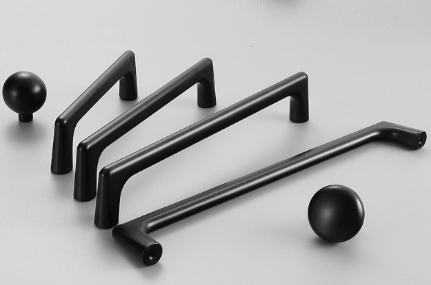 Vedin, Metallinen, Musta "Langham" nuppi, 96,...,192mm