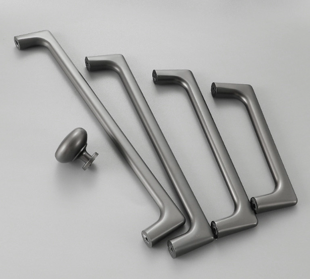 Vedin, Metallinen, Grafiitin harmaa "Langham" nuppi, 96,...,192mm