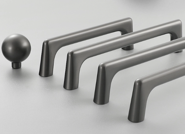 Vedin, Metallinen, Grafiitin harmaa "Langham" nuppi, 96,...,192mm