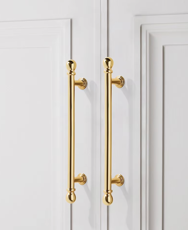 Vedin, Metallinen, kulta/messinki "Bellavista" nuppi, 96, 128, 192mm