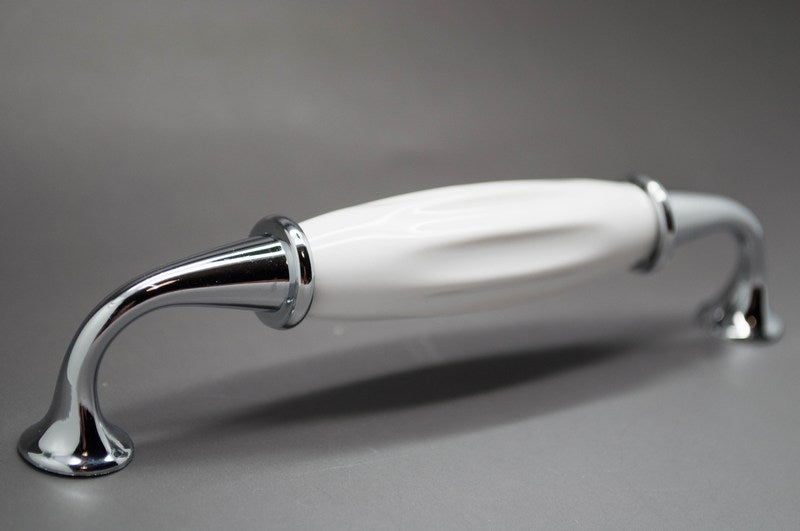 Vedin, Metalli/Keraaminen, Traditional Valkoinen/Kromi, 128mm.